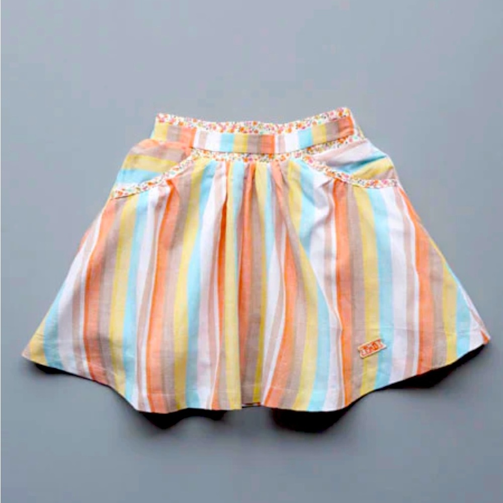 Fore N Birdie Girls Sorbet Stripe Skirt